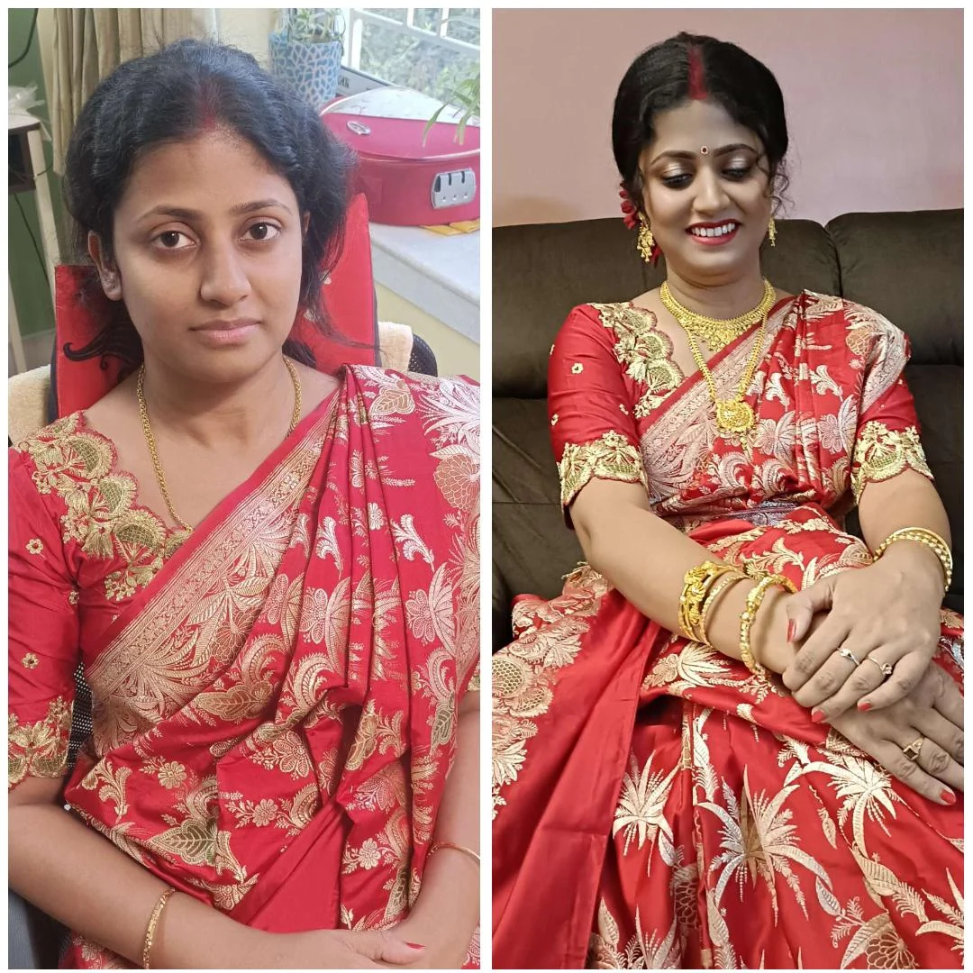 HD bridal makeup and groom makeover