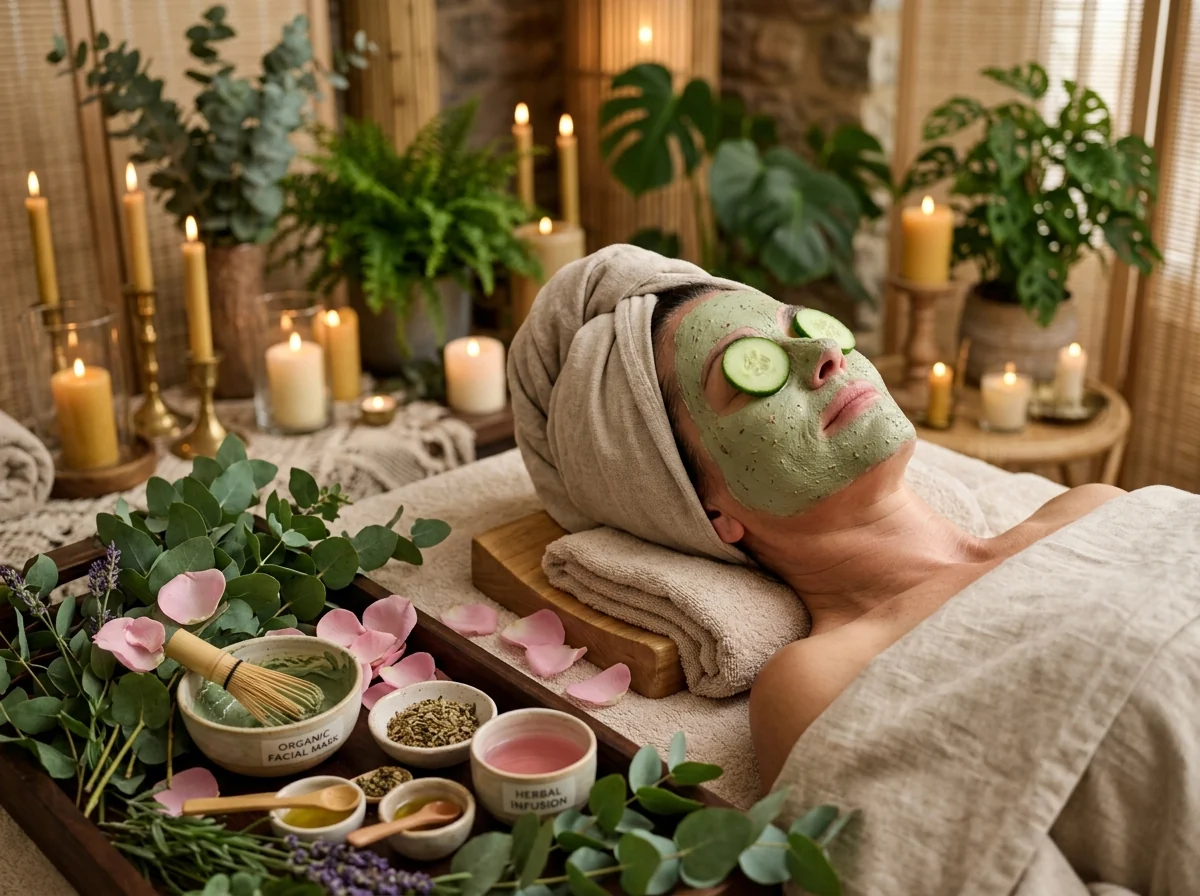 Botanical facial and organic skin care
