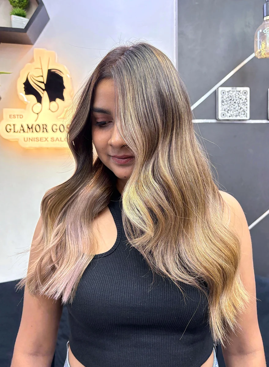 Honey Blonde Dimensional Balayage