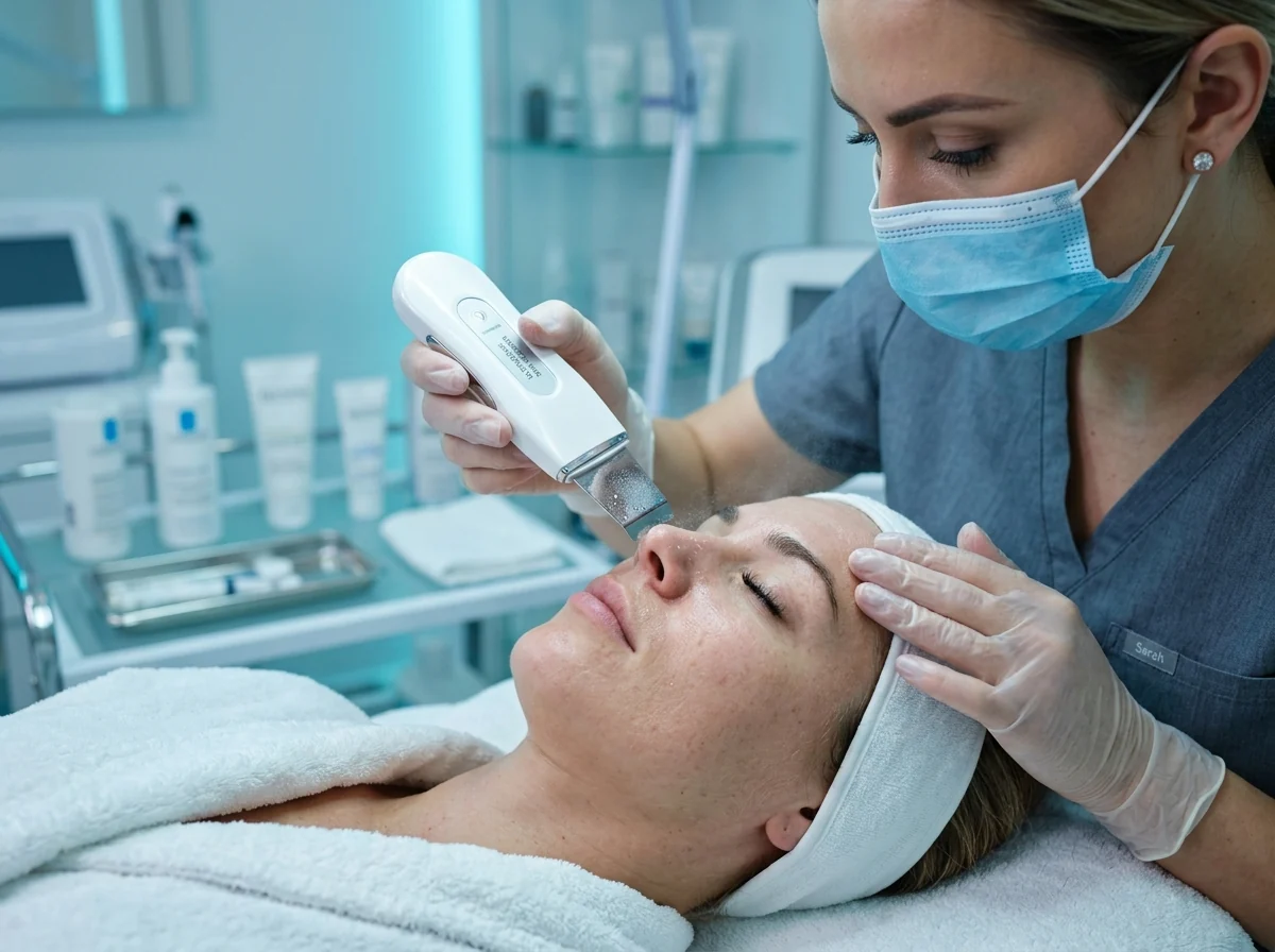 Ultrasonic Skin Scrubber Gentle Exfoliation & Pore Cleansing