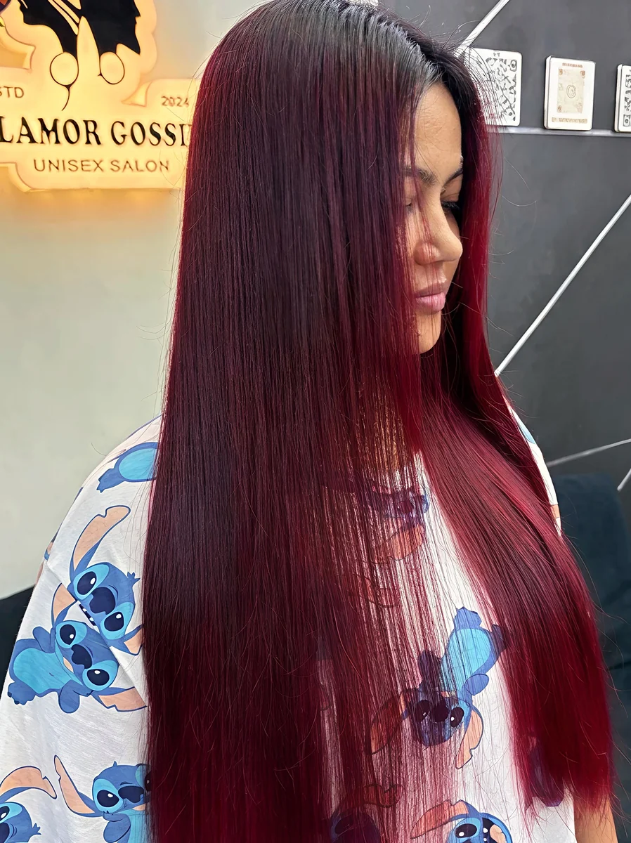 Keratin smoothing and hair botox treatment